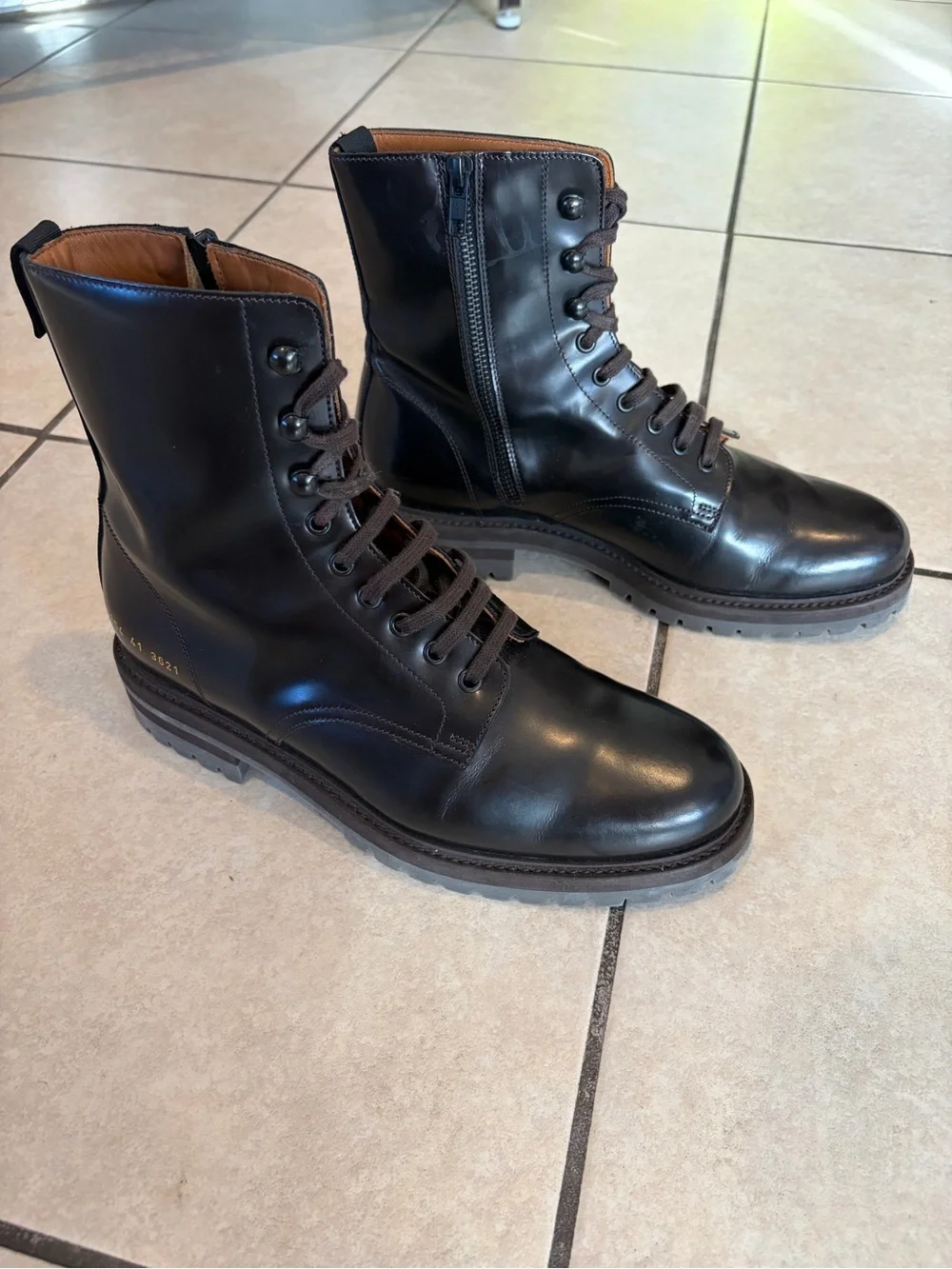 common projects combat boots size 41